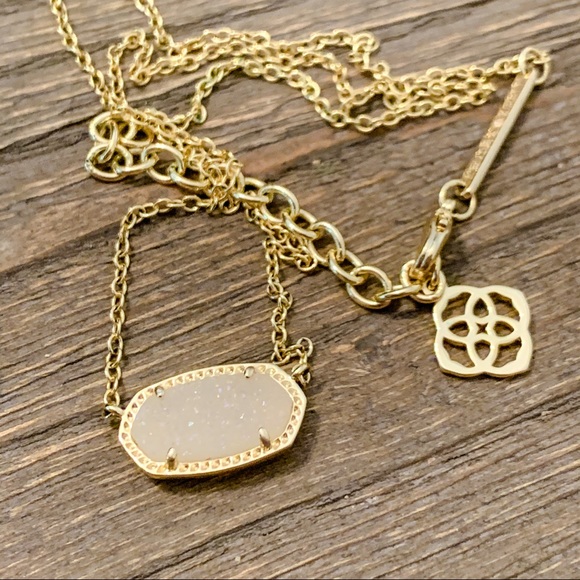 Kendra Scott Jewelry - Kendra Scott Elisa Gold Iridescent Drusy Necklace